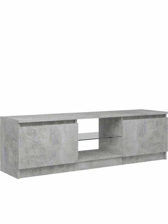 Stand TV Cu Iluminare LED Gri L120xA30xÎ35,5cm