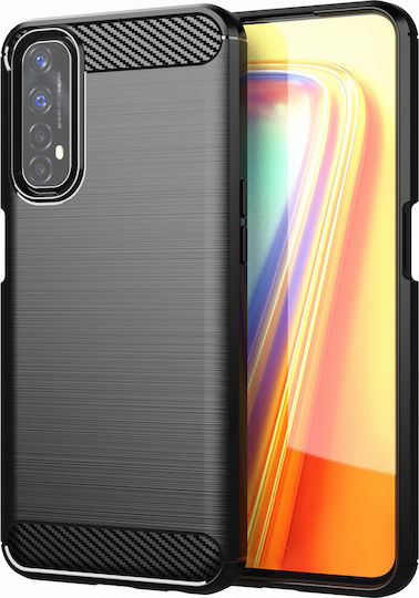 Powertech Back Cover Σιλικόνης Μαύρο (Realme 7 Pro)