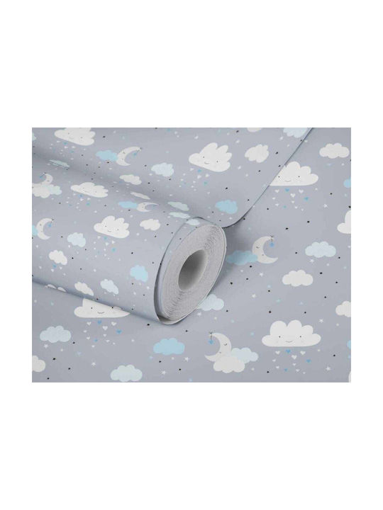 AS Creation Kids Wallpaper Vinyl Coated Sweet Clouds L53xH1005εκ.