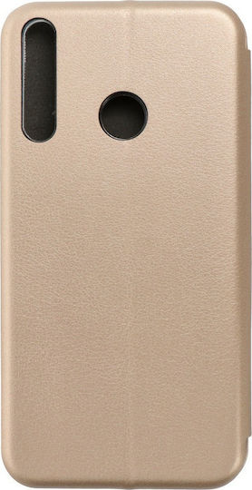 Forcell Book Piele artificială Auriu (Huawei P40 Lite E)