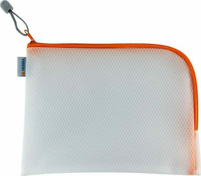 Herma Folder with Zipper for Paper A5 Orange