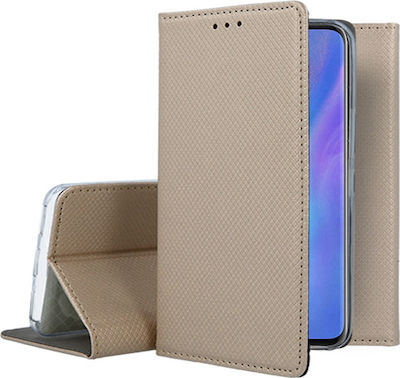 Forcell Smart Magnet Synthetic Leather Book Gold (Huawei P40 Lite)