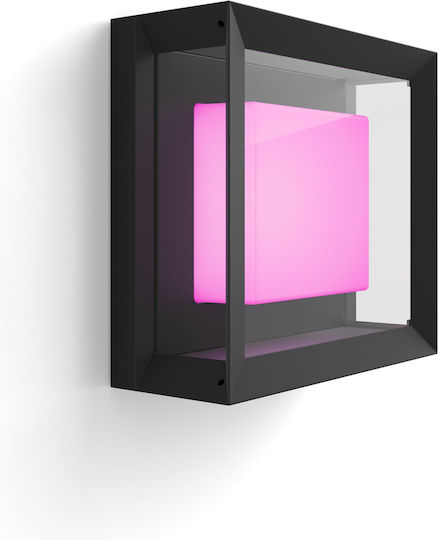 Philips Econic Wandmontierte Außen-Deckenleuchte LED IP44 15W mit Kaltweiß Licht 11.5x26x26εκ.