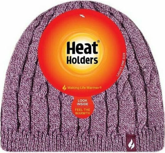 Γυναικείος Beanie Σκούφος σε Λιλά χρώμα