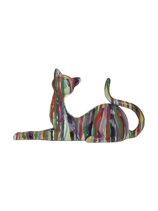 Inart Decorative Cat made of Plastic 31.5x9x17cm 1pcs