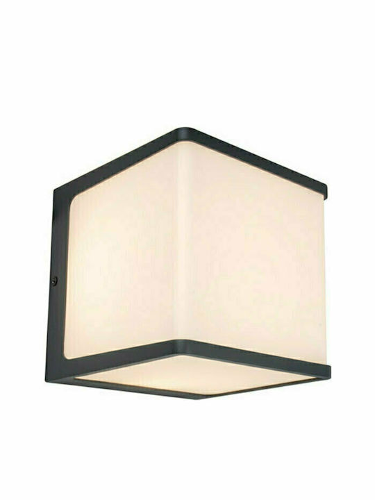 Lutec Doblo Επιτοίχια Εξωτερική Πλαφονιέρα LED IP54 14.5W με Θερμό Λευκό Φως 10x11x11εκ.