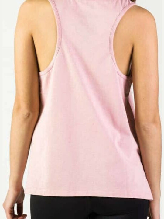 Glory Loose Tank Top 37-28016 Pink Women's Cotton Sleeveless Top with V-Neckline Pink