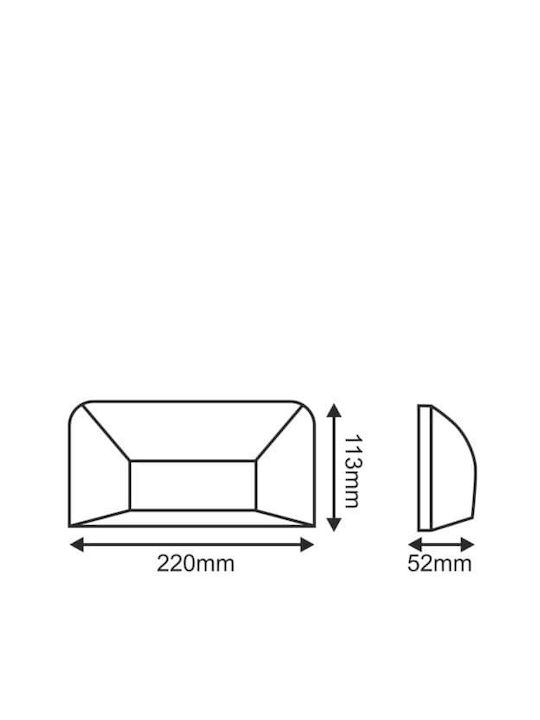 Aca Etanșă Aplica de Perete pentru Exterior IP65 GU10 Bronz