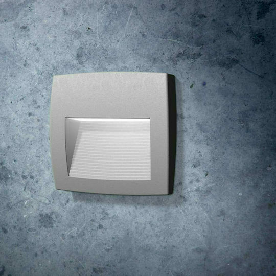 Fumagalli Lorenza Wandmontierte Außenbeleuchtung LED R7S IP55 3.5W mit Einstellbares Weiß Licht 15x4.5x15cm