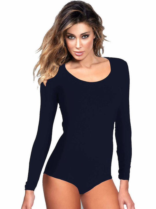 4154 Bodysuit pentru femei Albastru marin