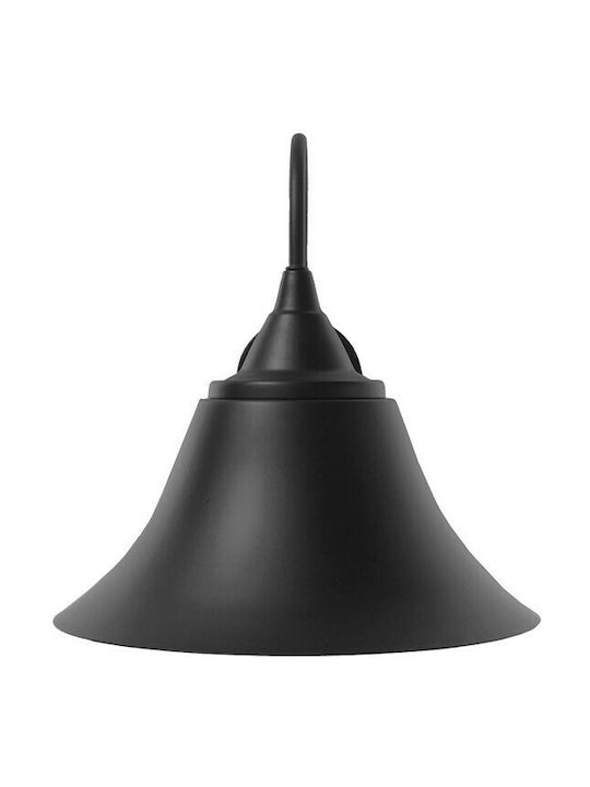 GloboStar Industrial Wall Lamp with E27 Socket Black 30x30cm