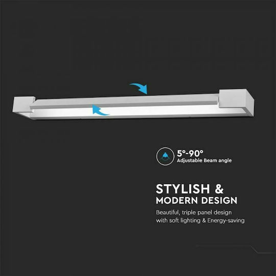 V-TAC Modern Lumină de Perete cu LED Integrat și Lumină Alb Cald 60x100x42cm