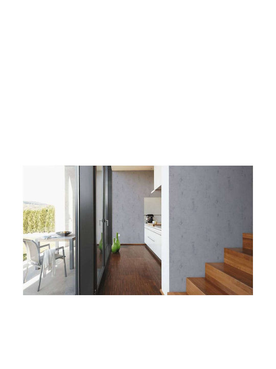 Tapet de Perete 1005x53cm Vinil Gri Lavabil