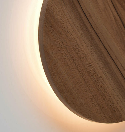 Aca Eclipse Modern Lamp Wall with Integrated LED and Warm White Light Brown 14x3.6cm