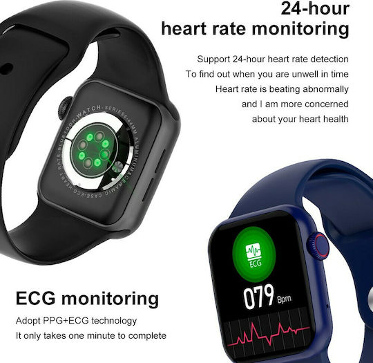 NO.1 DT100 Pro Max Smartwatch με Παλμογράφο (Μαύρο)