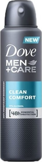 Dove Men+Care Clean Comfort Dry Αποσμητικό 48h σε Spray 150ml