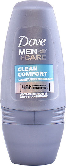 Dove Men+Care Clean Comfort Deodorant 48h Roll-On 50ml