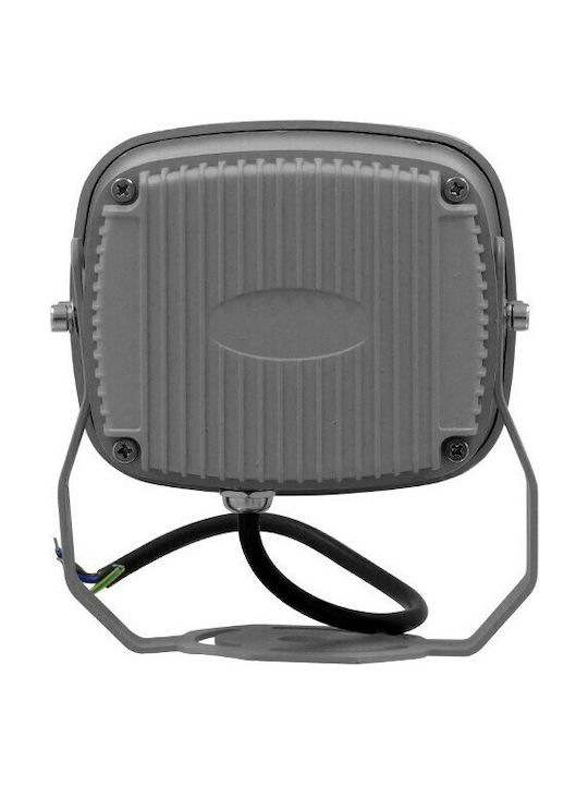 GloboStar Flood-Xena Outdoor Floor Lamp LED Wall Washer 12W with Cold White Light IP67 Silver