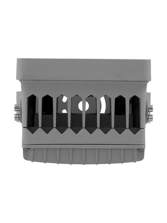 GloboStar FLOOD-XENA Outdoor Lamp LED Wall Washer 24W with Warm White Light IP67 Silver