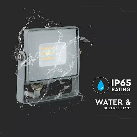 V-TAC Στεγανός Προβολέας LED 10W Ψυχρό Λευκό 6400K IP65