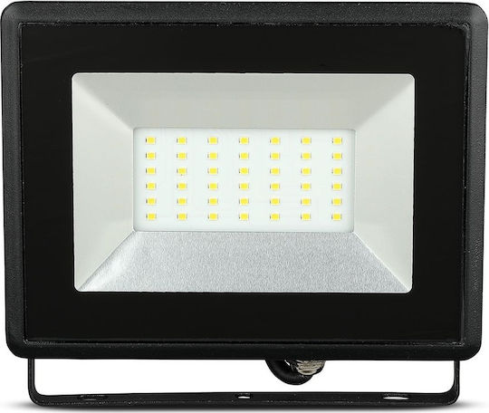 V-TAC Στεγανός Προβολέας LED 30W Θερμό Λευκό 3000K IP65