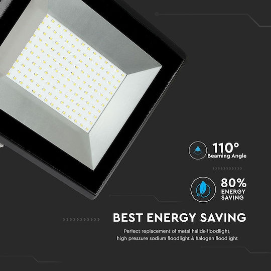 V-TAC Στεγανός Προβολέας LED 100W Ψυχρό Λευκό 6400K IP65