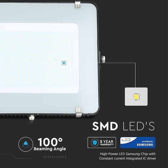 V-TAC Waterproof LED Floodlight 200W Natural White 4000K IP65
