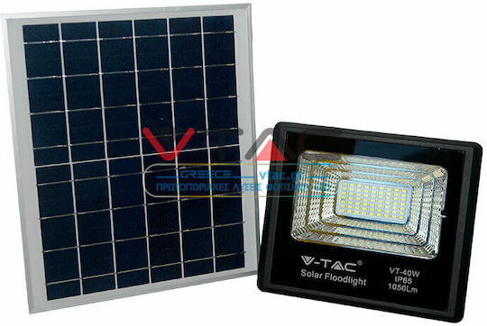 V-TAC Waterproof Solar LED Floodlight 16W Natural White 4000K with Remote Control IP65