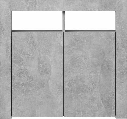 Wooden Sideboard Grau 80x35x75cm