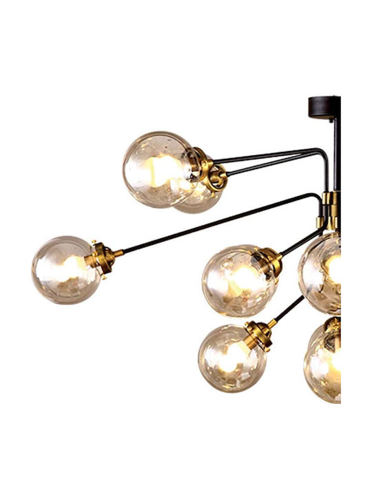Elmark Bubbles Ceiling Mount Light 85cm Black with Socket E14