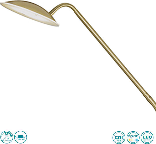 Wofi Orta Lampa de podea LED Î135xL23cm. cu Lumină Alb Cald 800lm Auriu