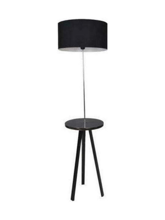 Fylliana Floor Lamp H151xW39cm. with Socket for Bulb E27 Black