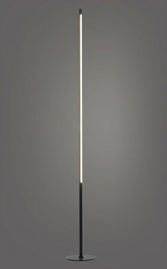 Aca Avenue LED Floor Lamp H146xW18cm. with Warm White Light 920lm Black