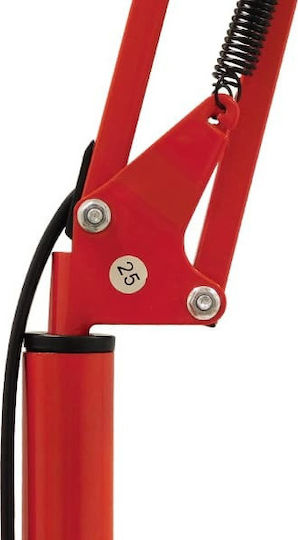 GloboStar Audrey Vintage Lampa de podea Î190xL27.5cm. cu Soclu pentru Bec E27 Roșu