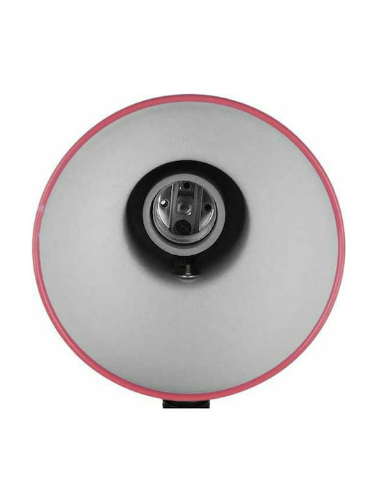 GloboStar Student Office Lamp with Flexible Arm for Socket E27 14x32cm in Pink Color