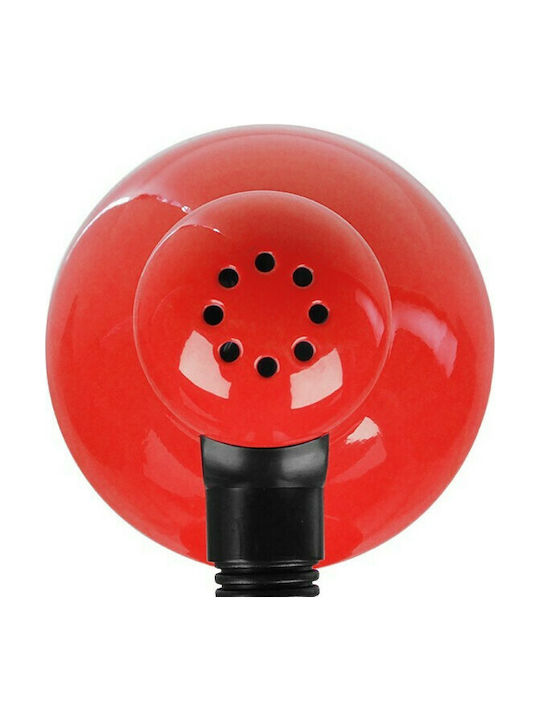 GloboStar Student Office Lamp with Flexible Arm for Socket E27 in Red Color