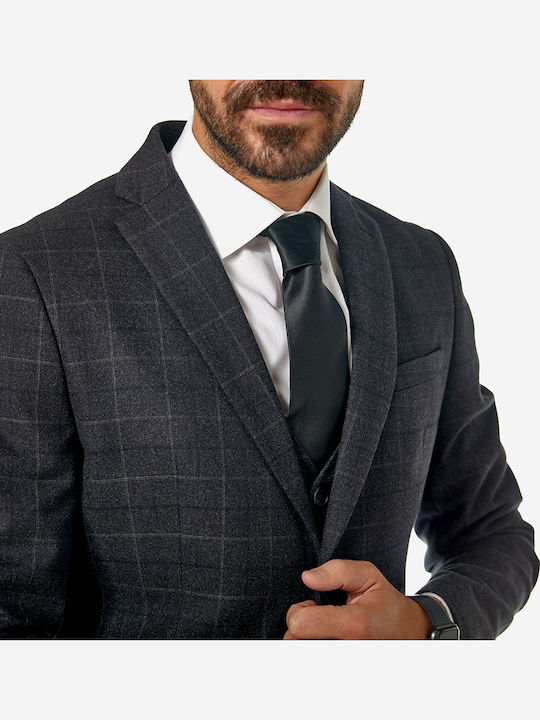Men's Winter Suit Jacket Regular Fit Anthracite