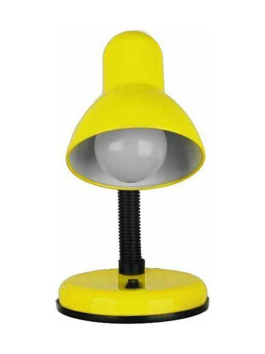 GloboStar Student Office Lamp with Flexible Arm for Socket E27 in Yellow Color