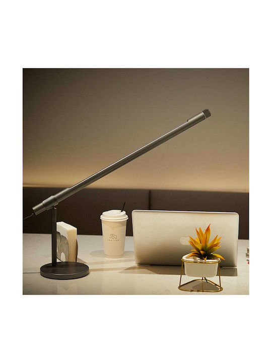 Allocacoc Lightstrip Touch LED Office Lamp with Foldable Arm in Silver Color