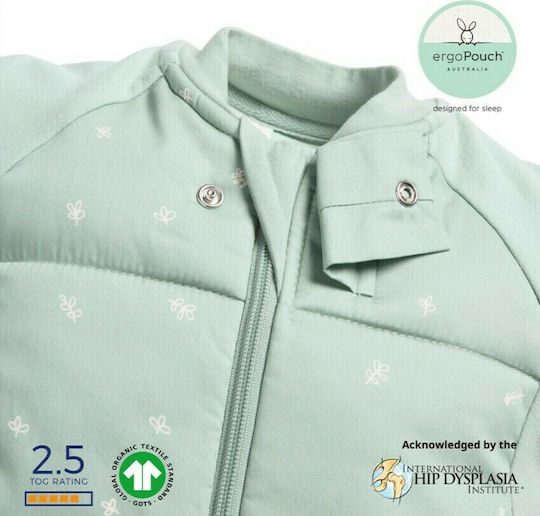 Ergo Pouch Autumn Sleeping Bag with Feet Sleep Suit Bag 2.5 Tog Sage