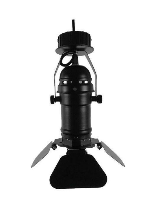 GloboStar Chicago Single Spot with Socket E27 in Black Color