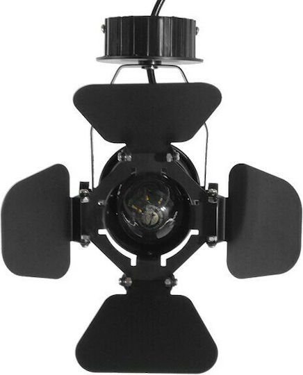 GloboStar Chicago Single Spot with Socket E27 in Black Color