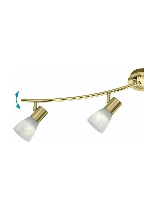 Trio Lighting Levisto Spot with 4 Lights and with Socket E14 in Yellow Color