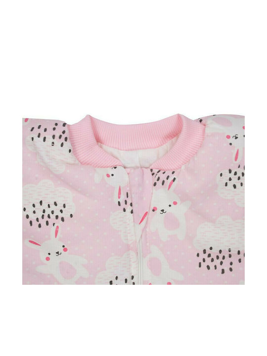 Kamtex Baby Χειμερινός Υπνόσακος με Πόδια Rabbits Ροζ