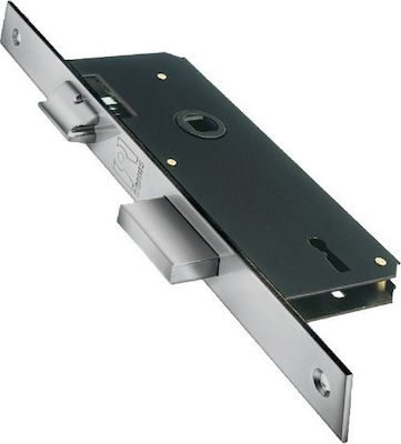 Domus Recessed Lock Mesoportas with Center 20mm Silver