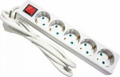 Eurolamp Power Strip 5 Positions with Switch and Cable 1.5m