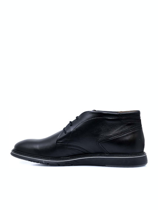 Leather Black Men's Boots Anatomical