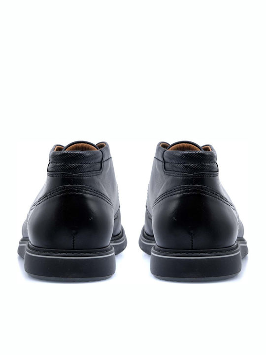 Leather Black Men's Boots Anatomical