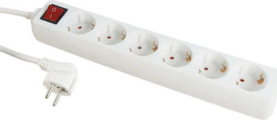 G06K 6-Outlet Power Strip 1.5m White