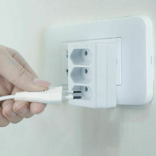 V-TAC T-Shaped Wall Plug 3 Positions